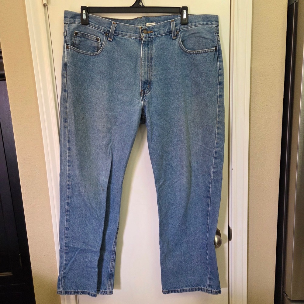 Faded Glory Mens Original Fit Straight Leg Blue Denim Jeans 40x30 106315